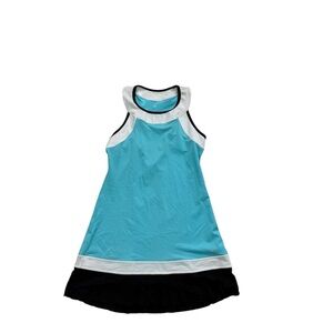 New Sofiabella Blue and Black Sleeveless Mini Dress Size Small
